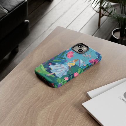 🌸☂️ A Stroll Through The Enchanted Forest Phone Case – Art Deco Floral Fantasy