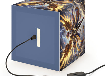 Valkyrie Descending Through Storm Light Cube Lamp