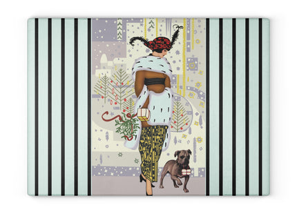 Wrapped in Elegance Glass Cutting Board