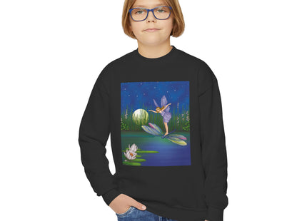 Fairy on a Dragonfly Youth Crewneck Sweatshirt