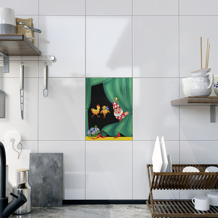 Easter Elf's Whimsy Ceramic Tile