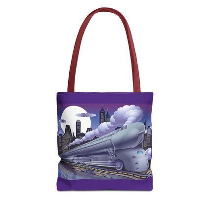 The Art Deco Bullet Train Tote Bag (AOP)
