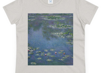 Water Lilies by Claude Monet Women's Midweight Cotton Tee