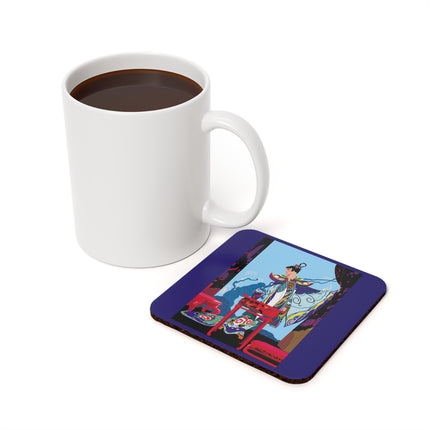 A Visual Journey by Umberto Brunelleschi Cork Back Coaster