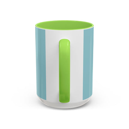 The Lady Of The Coral Parasol Colorful Mugs – Art Deco Coastal Elegance
