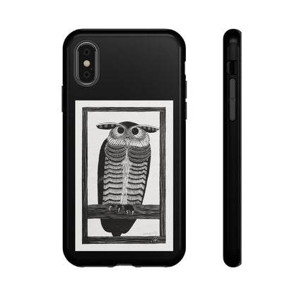 Horned Owl by Samuel Jessurun de Mesquita Phone Cases