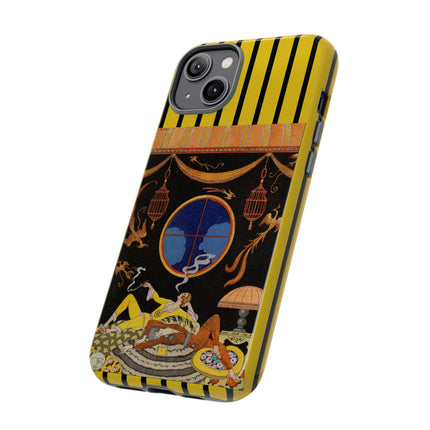 Falbalas et fanfreluches La paresse (Laziness) by George Barbier Phone Cases