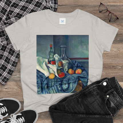 The Peppermint Bottle by Paul Cézanne Women's Midweight Cotton Tee