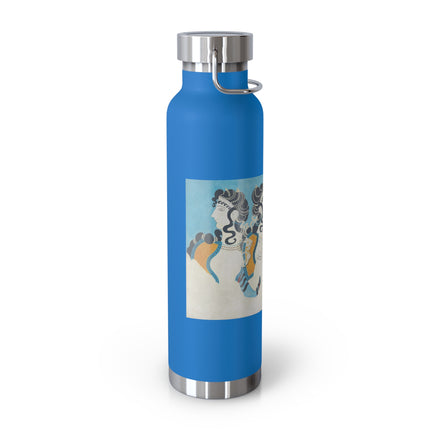 Reproduction of Ladies in Blue by Emile Gilliéron Copper Vacuum Insulated Bottle, 22oz
