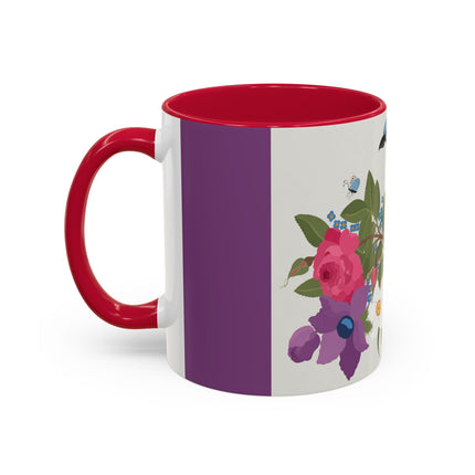Bluebird & Butterfly Colorful Mugs – Spring Harmony & Delicate Beauty