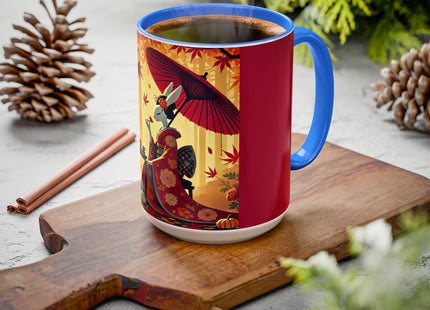 Theatrical Harvest Rabbit Colorful Mugs (11oz, 15oz)