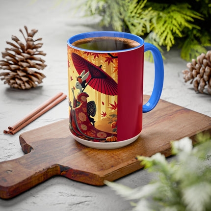 Theatrical Harvest Rabbit Colorful Mugs (11oz, 15oz)