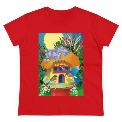 Birdhouse Haven Women's Midweight Cotton Tee