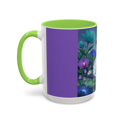 The Ladies Of The Moonlit Garden Colorful Mugs – Art Deco Floral Elegance
