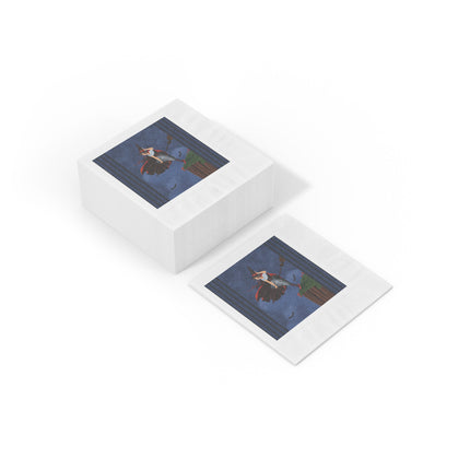 The Enchanted Witch White Coined Napkins