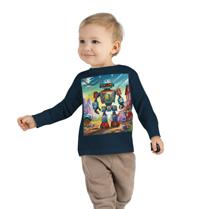 The Rusty Robot Toddler Long Sleeve Tee