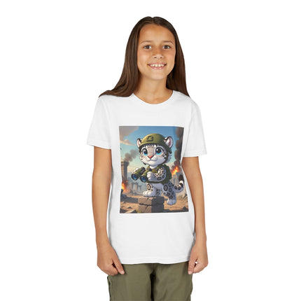 Snow Leopard Lookout Youth Short Sleeve Tee