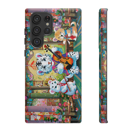 Melodies of the Snow Lion Cub Phone Cases