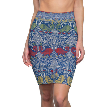 Arabesques by Émile Prisse d'Avennes Women's Pencil Skirt (AOP)