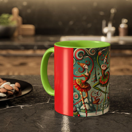 Christmas Ballet of the Absurd Colorful Mugs (11oz, 15oz)