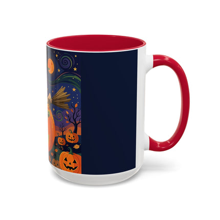 🧙‍♀️🎃 The Witch Of Pumpkin Moon Hollow Colorful Mug – Whimsical Halloween Magic