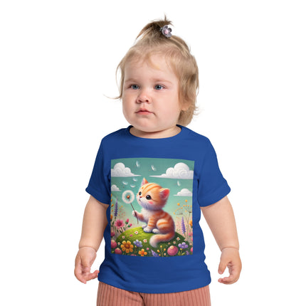 Kitten’s Whispers of Spring Baby T-Shirt – Gentle Breezes & Sweet Discoveries