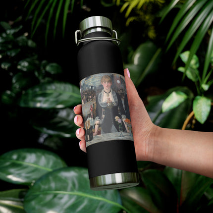 A Bar at the Folies-Bergère by Edouard Manet Copper Vacuum Insulated Bottle, 22oz