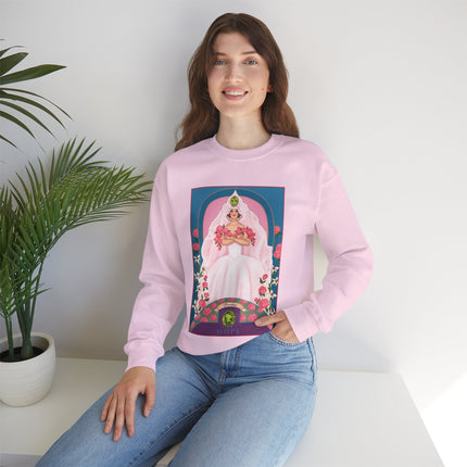August & Peridot (from the Gem Series) by Sofia Chiostri Unisex Heavy Blend™ Crewneck Sweatshirt
