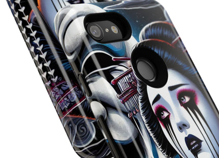 Geisha’s Black Ink Tears Phone Cases