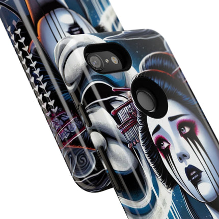 Geisha’s Black Ink Tears Phone Cases