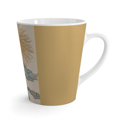 Keika hyakugiku, Pl.10 by Keika Hasegawa Latte Mug