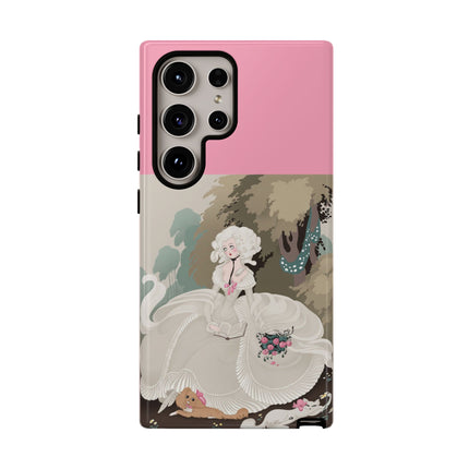 Rococo Garden Reader Phone Case – Whimsical Elegance & Timeless Charm