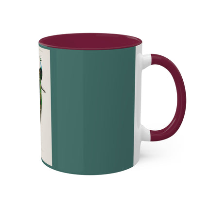 Indian Peafowl by Charles Dessalines D' Orbigny Colorful Mugs, 11oz