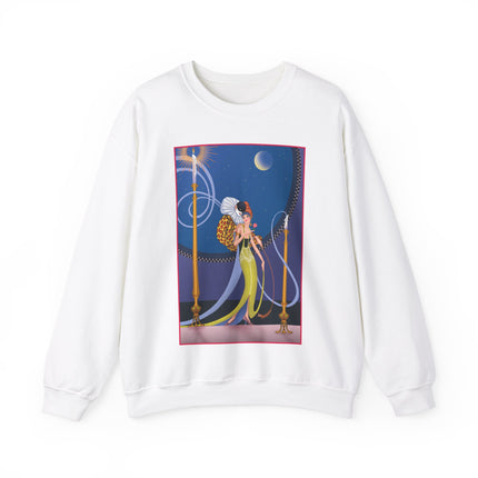 Smoke and Secrets: A Glamorous Encounter in Prohibition Era Heavy Blend™ Crewneck Sweatshirt
