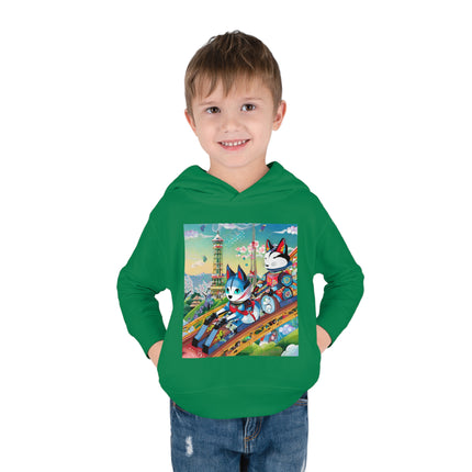Kitsune Carnival Toddler Pullover Fleece Hoodie