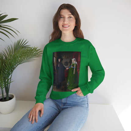 Arnolfini Portrait by Jan Van Eyck Heavy Blend™ Crewneck Sweatshirt