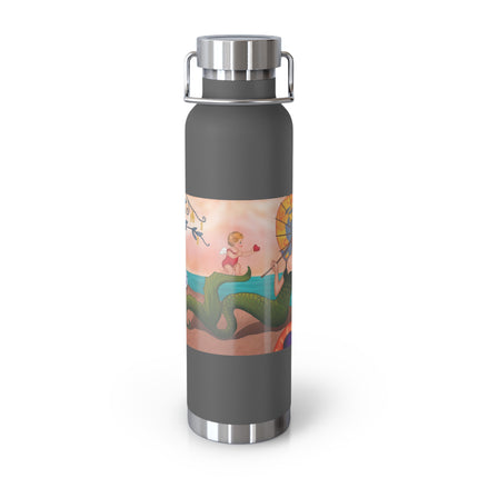 Mermaid with Parasol and Cupid by George Barbier Copper Vacuum Insulated Bottle, 22oz