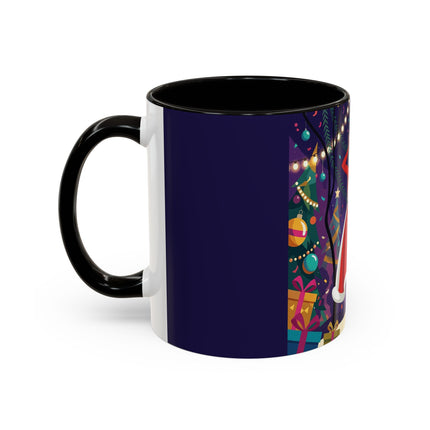 🎄❄️ The Christmas Snowball Dance Colorful Mug – Whimsical Holiday Fashion Fantasy