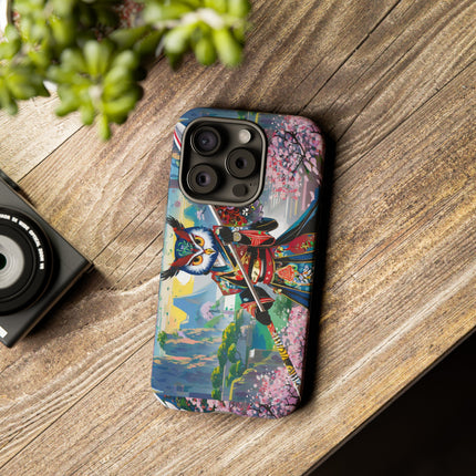 Cyberpunk Samurai Owl Phone Cases