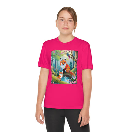 Mischievous Fox Youth Competitor Tee – Forest Fun & Whimsical Adventure