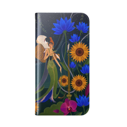 🌙🕯️ The Lady Of The Midnight Garden Flip Case – Art Deco Nocturne