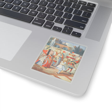 “Off with her head! Off with—" by Sir John Tenniel Kiss-Cut Stickers (4 Sizes)