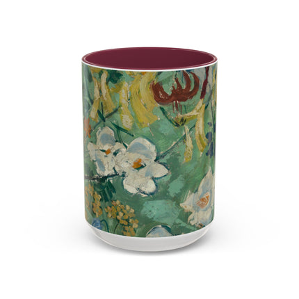 Flowers by August Babberger Colorful Mugs (11oz, 15oz)