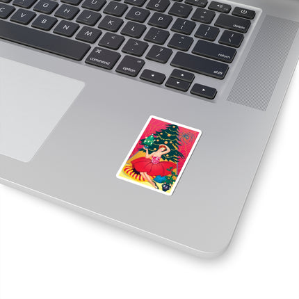 Art Deco Christmas Enchantment Kiss-Cut Stickers (4 Sizes)