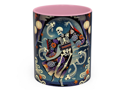 Skeleton Kabuki Performer Colorful Mugs (11oz, 15oz)