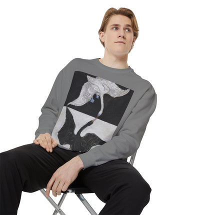 The Swan by Hilma af Klint Garment-Dyed Sweatshirt
