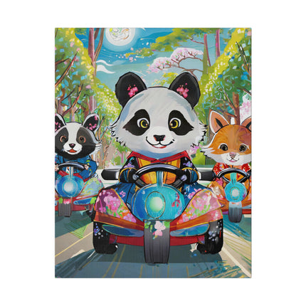Bumper Car Bonanza Matte Canvas, Stretched, 0.75"
