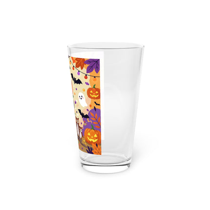 🎃🐈‍⬛ The Pumpkin Child’s Halloween Parade Glass, 16oz – Whimsical Storybook Charm