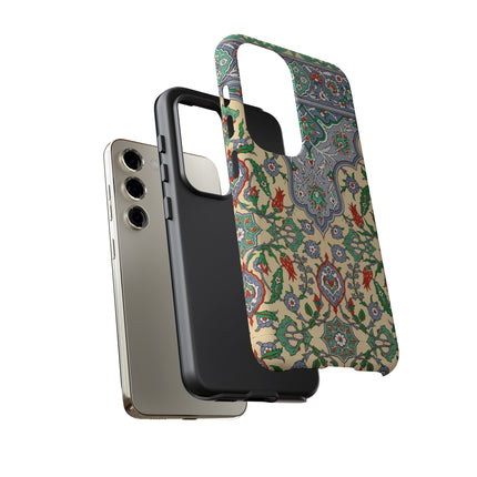 Arabic Art Pattern, Plate by Emile Prisse d’Avennes Phone Cases