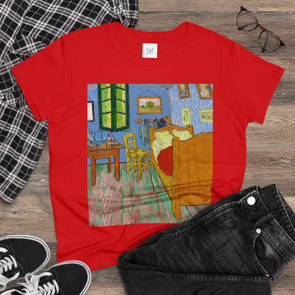 The Bedroom by Vincent van Gogh Women's Midweight Cotton Tee